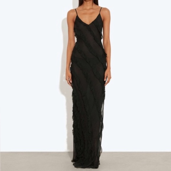 Rat & Boa Black Maxi Dress - Picture 2 of 15